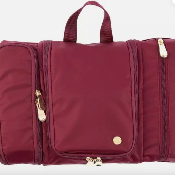 Samantha Brown Handbags - #Samantha Brown Hanging Toiletry Bag BURGUNDY Red NWT